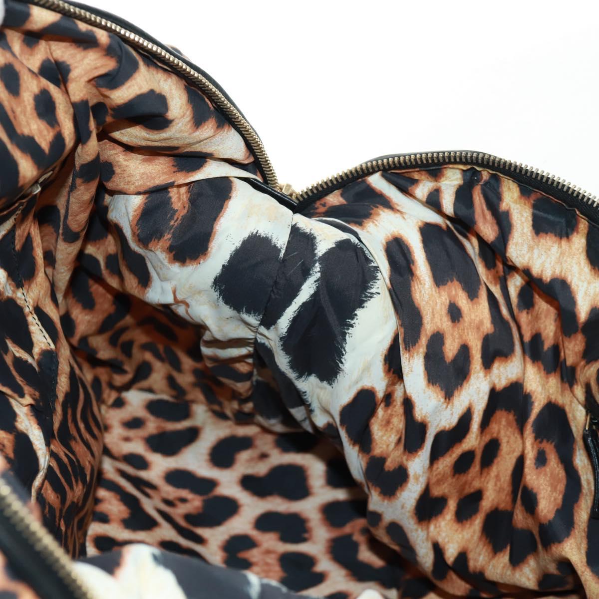 SAINT LAURENT Easy Boston Bag Nylon Leather Yellow Gold Auth am10602V