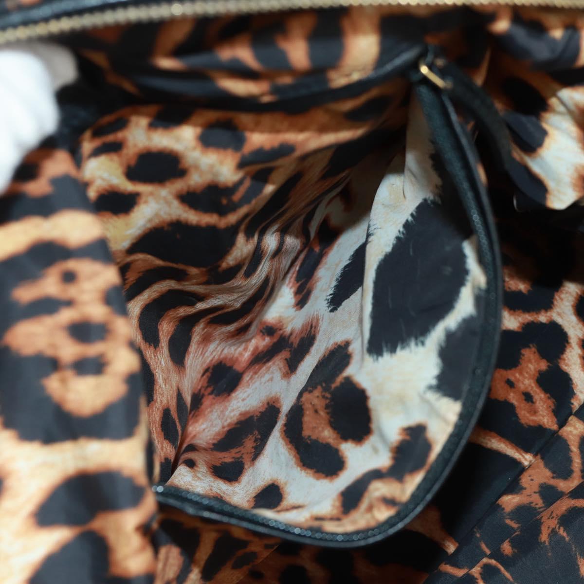 SAINT LAURENT Easy Boston Bag Nylon Leather Yellow Gold Auth am10602V