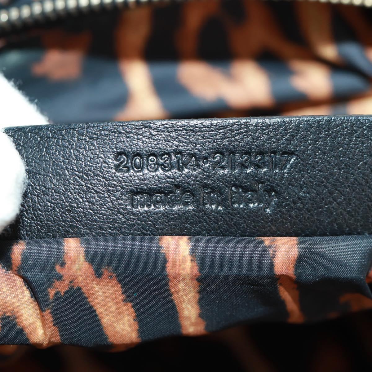 SAINT LAURENT Easy Boston Bag Nylon Leather Yellow Gold Auth am10602V