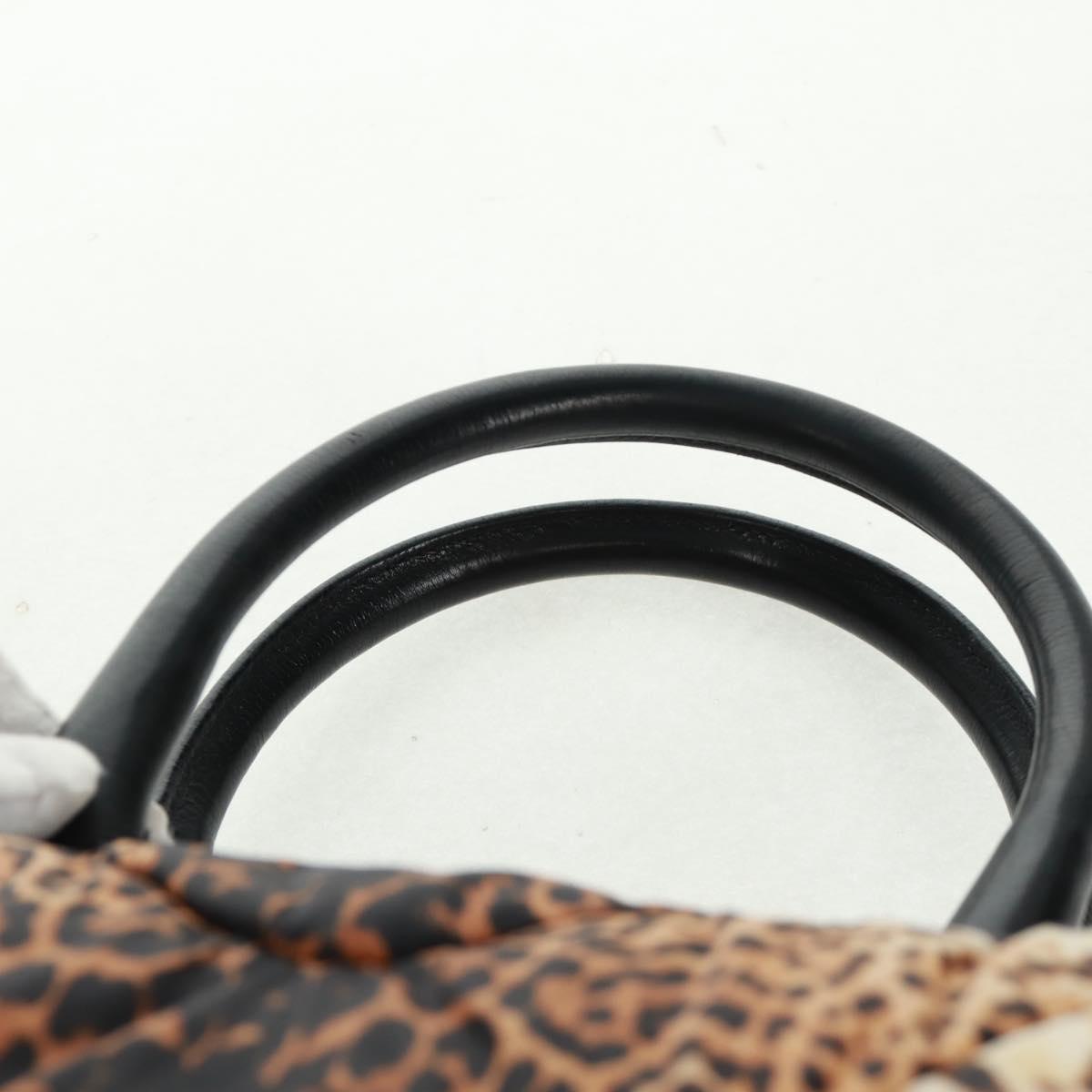 SAINT LAURENT Easy Boston Bag Nylon Leather Yellow Gold Auth am10602V