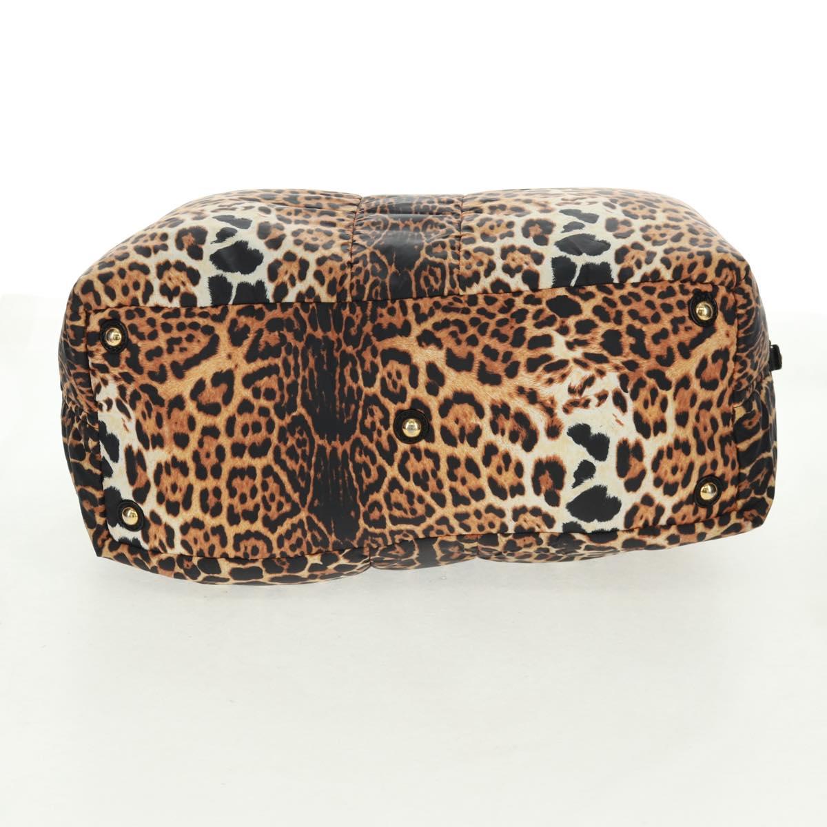 SAINT LAURENT Easy Boston Bag Nylon Leather Yellow Gold Auth am10602V