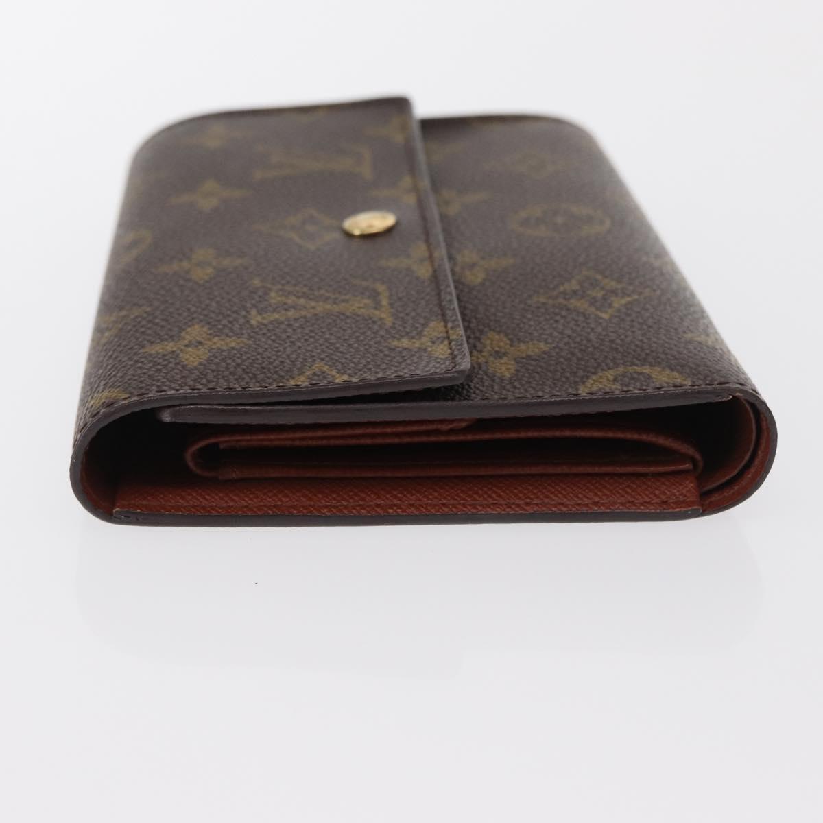 LOUIS VUITTON Monogram Porte Tresor Etui Papie Wallet M61202 LV Auth am10624V