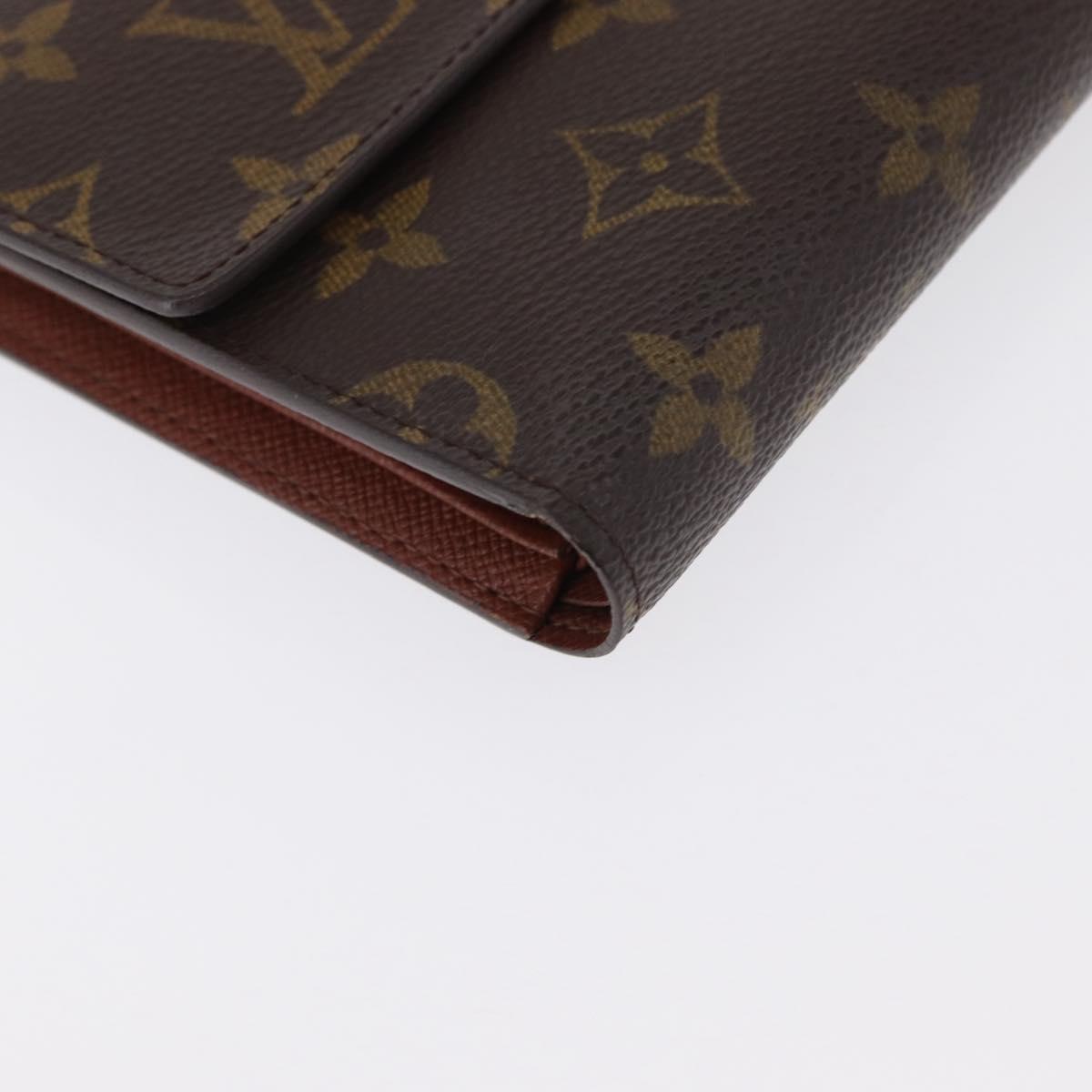 LOUIS VUITTON Monogram Porte Tresor Etui Papie Wallet M61202 LV Auth am10624V