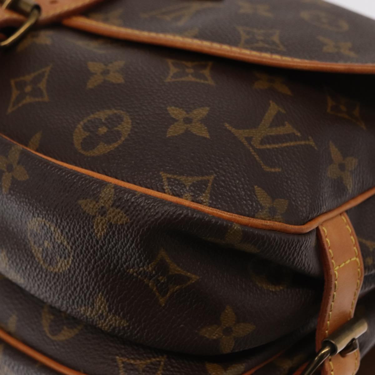 LOUIS VUITTON Monogram Saumur 30 Shoulder Bag M42256 LV Auth am10631