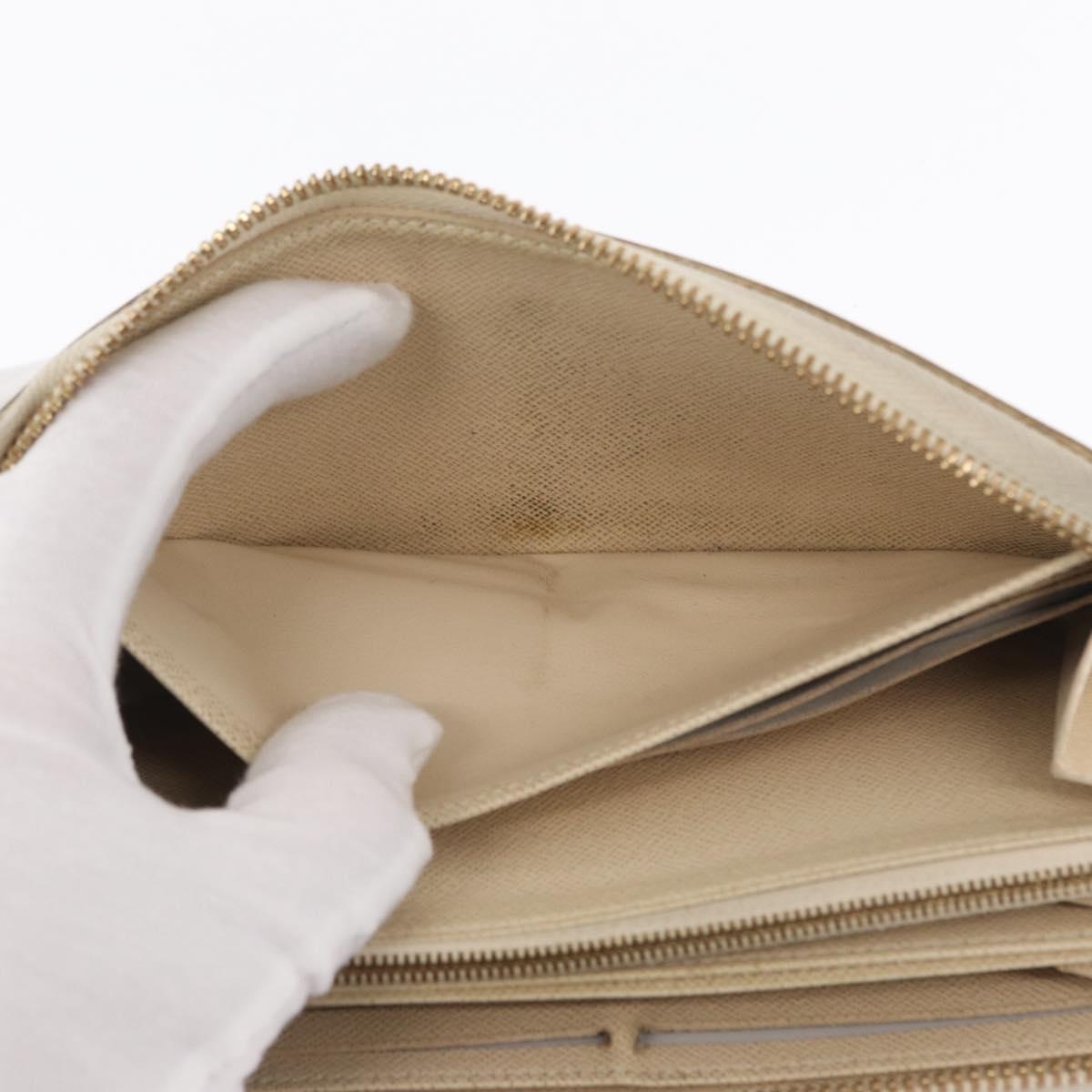 LOUIS VUITTON Damier Azur Zippy Wallet Long Wallet N60019 LV Auth am10637