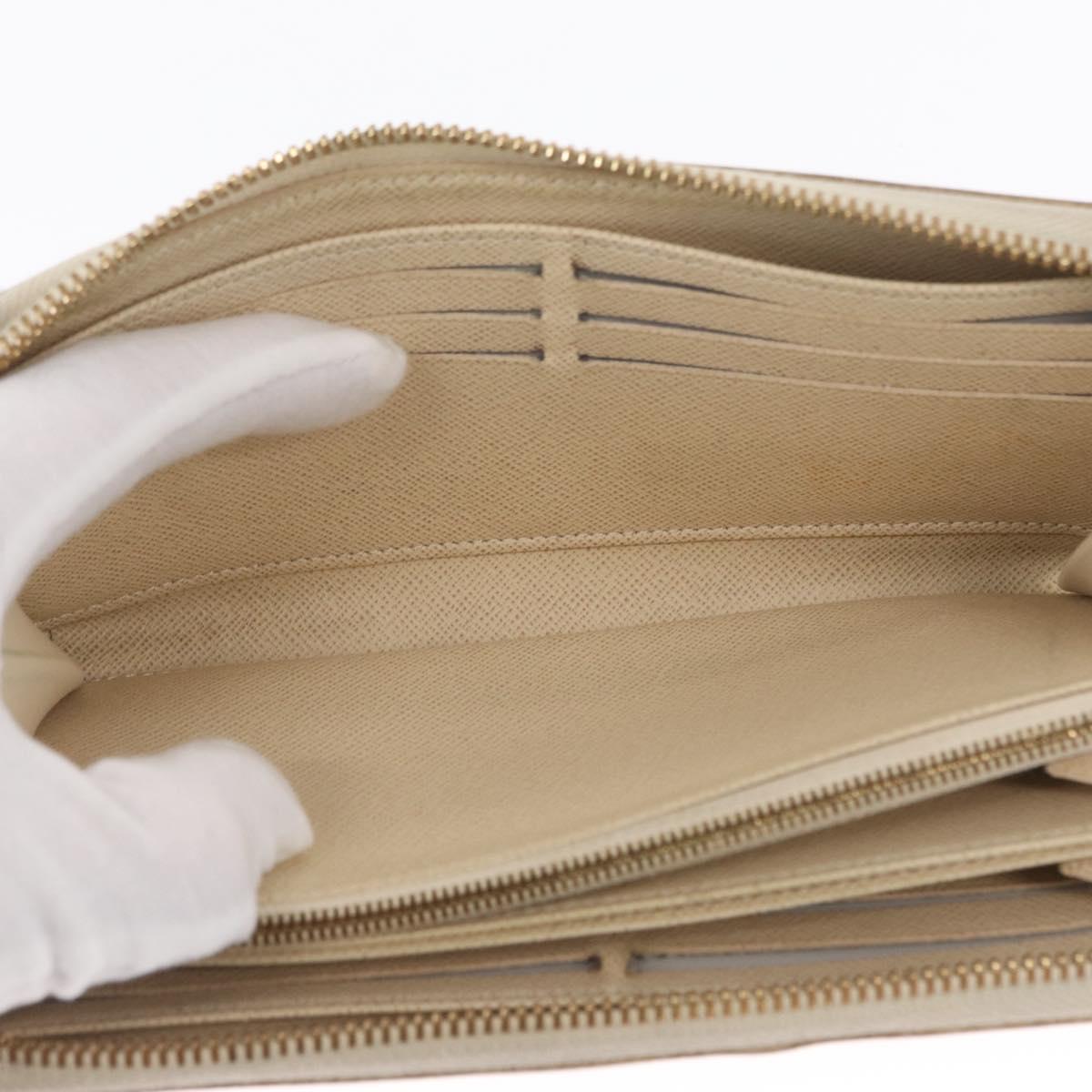 LOUIS VUITTON Damier Azur Zippy Wallet Long Wallet N60019 LV Auth am10637