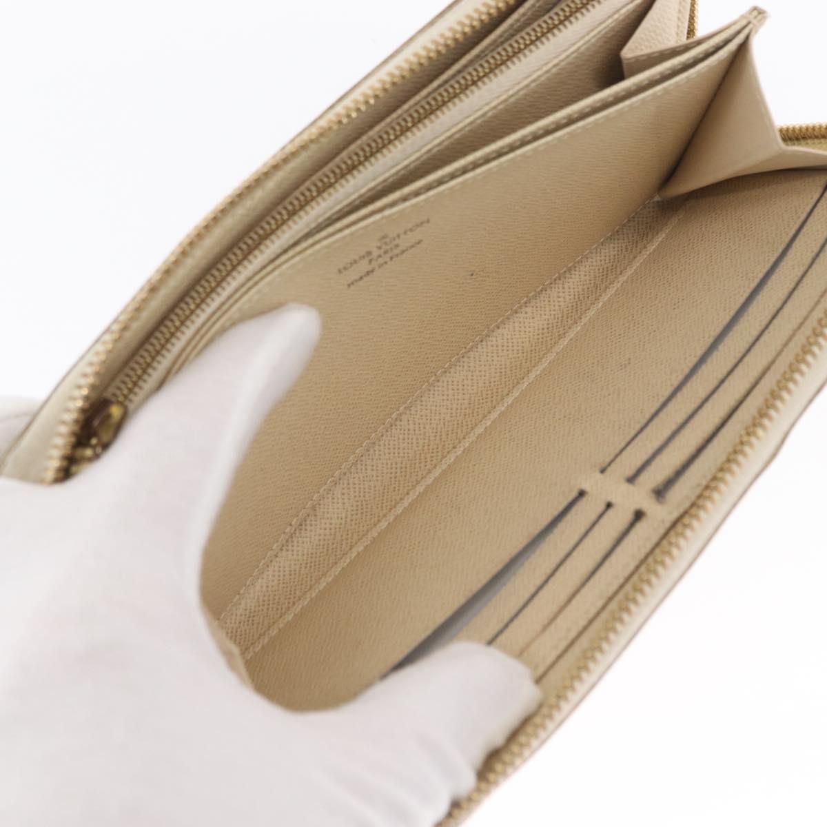 LOUIS VUITTON Damier Azur Zippy Wallet Long Wallet N60019 LV Auth am10637