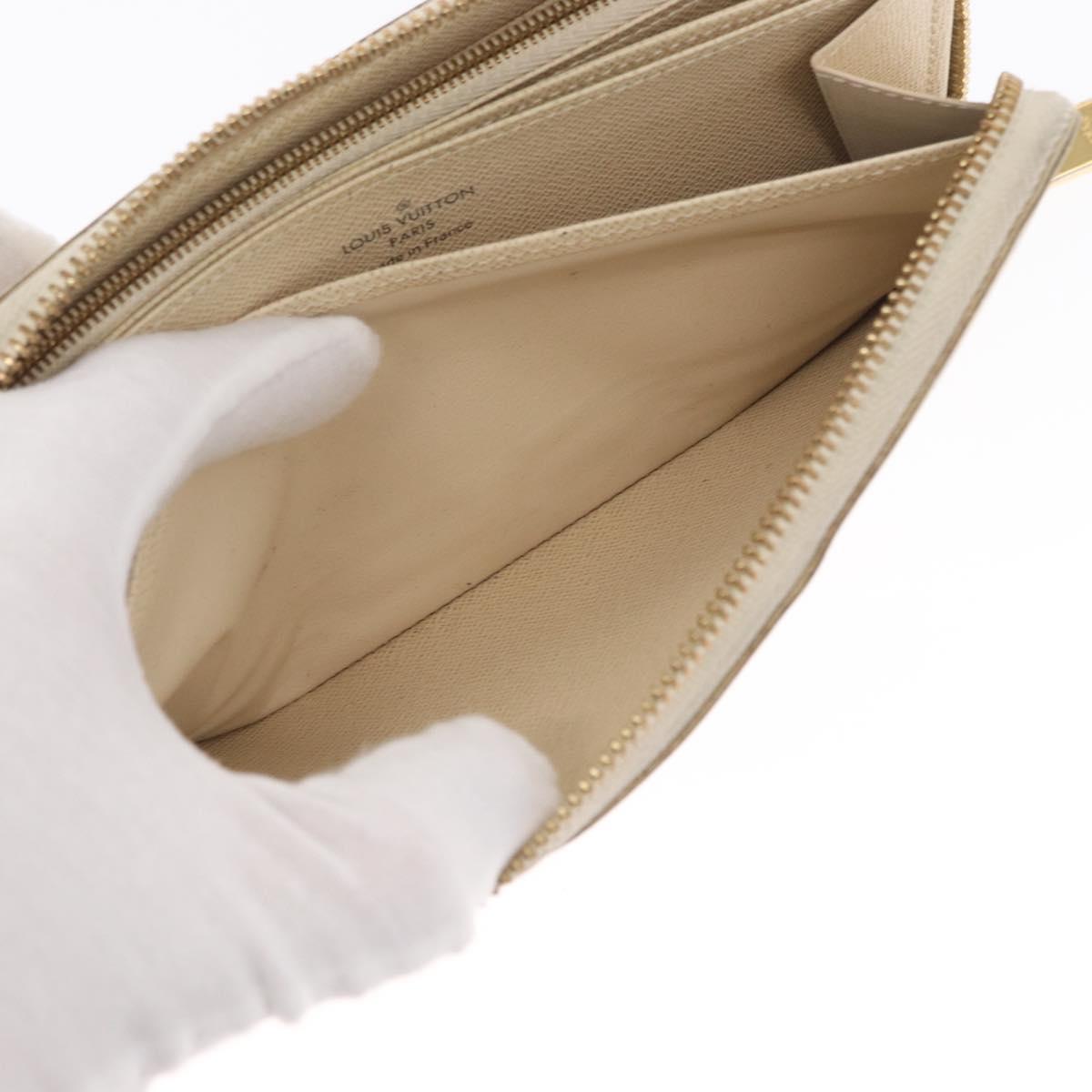 LOUIS VUITTON Damier Azur Zippy Wallet Long Wallet N60019 LV Auth am10637