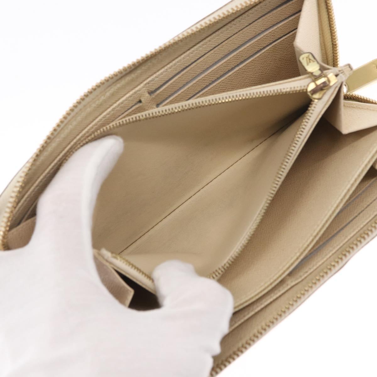 LOUIS VUITTON Damier Azur Zippy Wallet Long Wallet N60019 LV Auth am10637