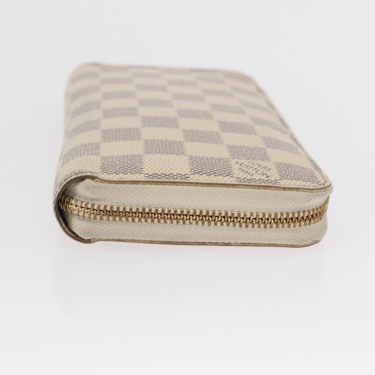 LOUIS VUITTON Damier Azur Zippy Wallet Long Wallet N60019 LV Auth am10637