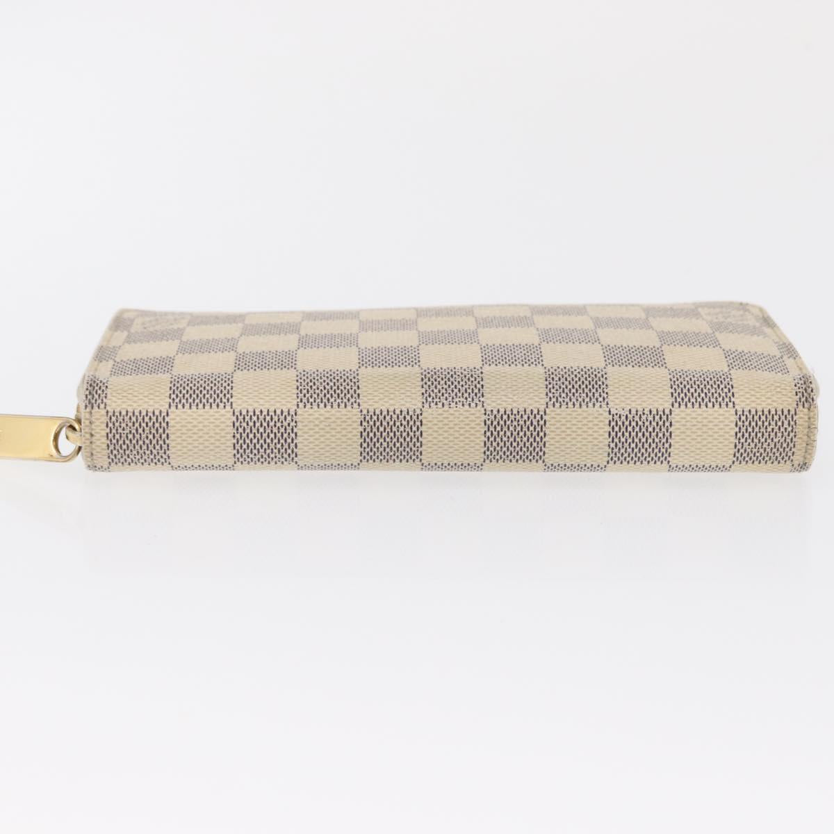 LOUIS VUITTON Damier Azur Zippy Wallet Long Wallet N60019 LV Auth am10637