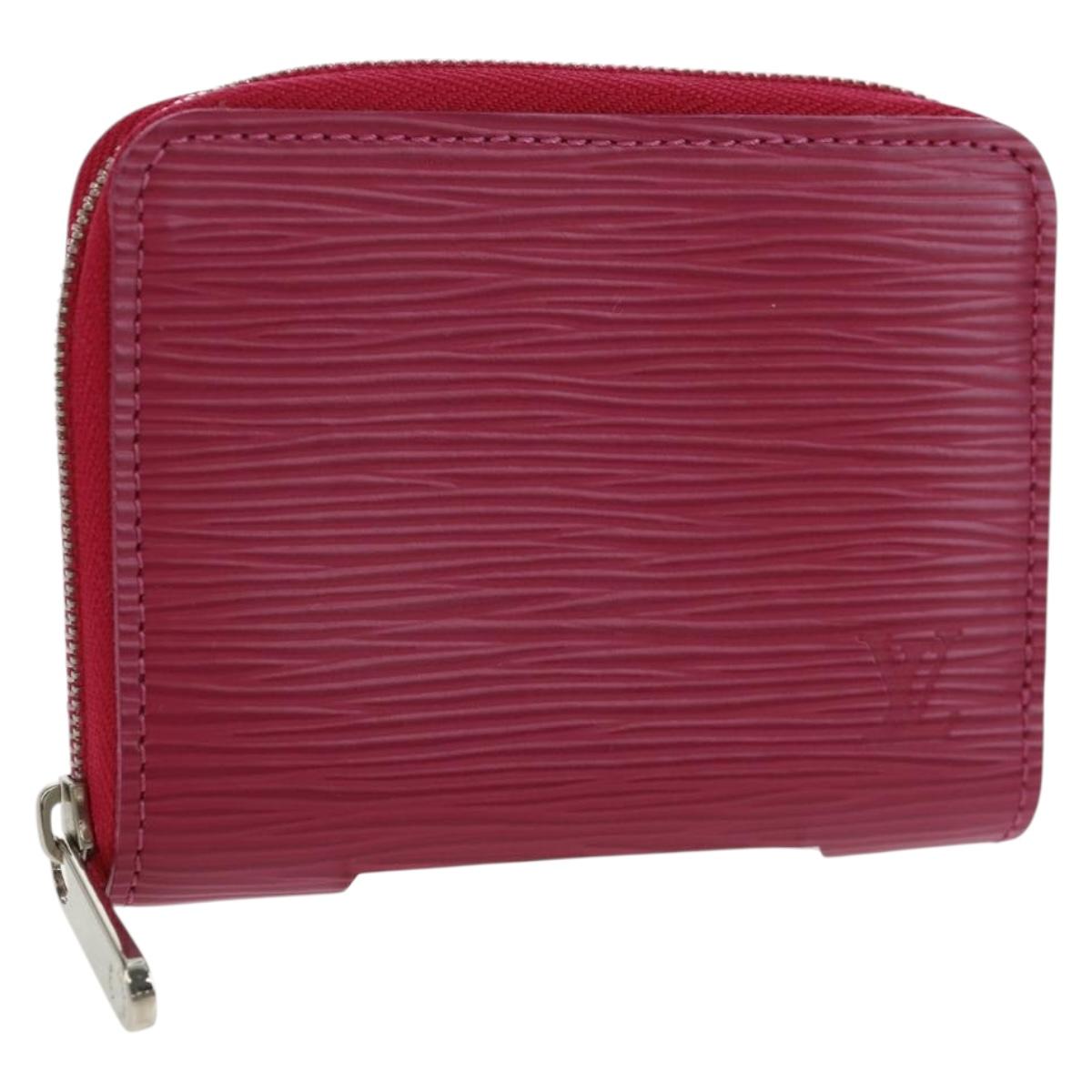 LOUIS VUITTON Epi Zippy Coin Purse Coin Purse Fuchsia M60383 LV Auth am10652V