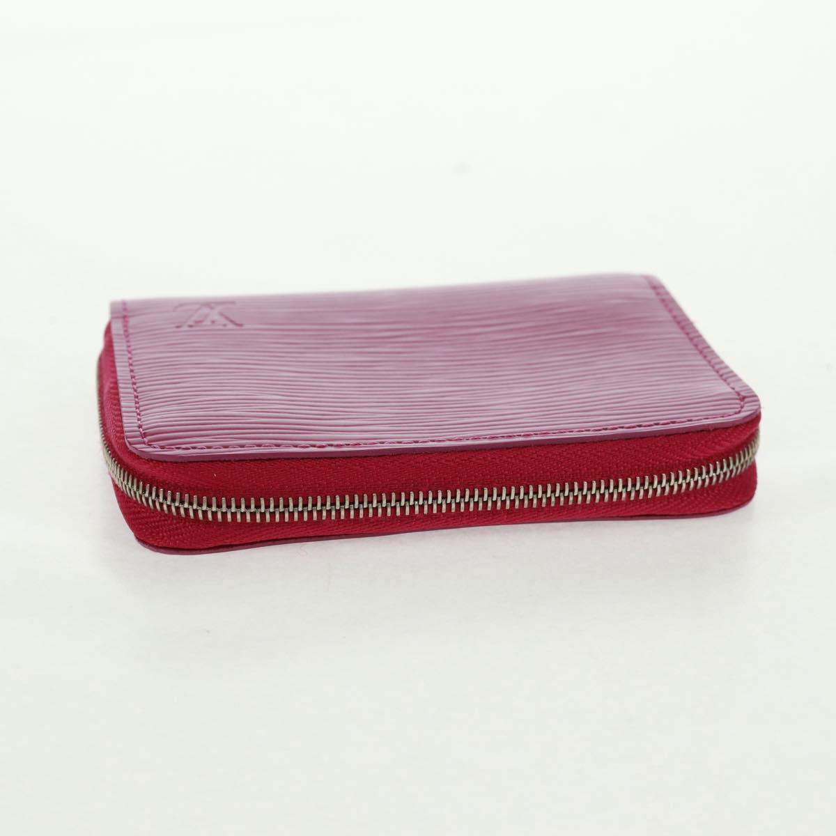 LOUIS VUITTON Epi Zippy Coin Purse Coin Purse Fuchsia M60383 LV Auth am10652V