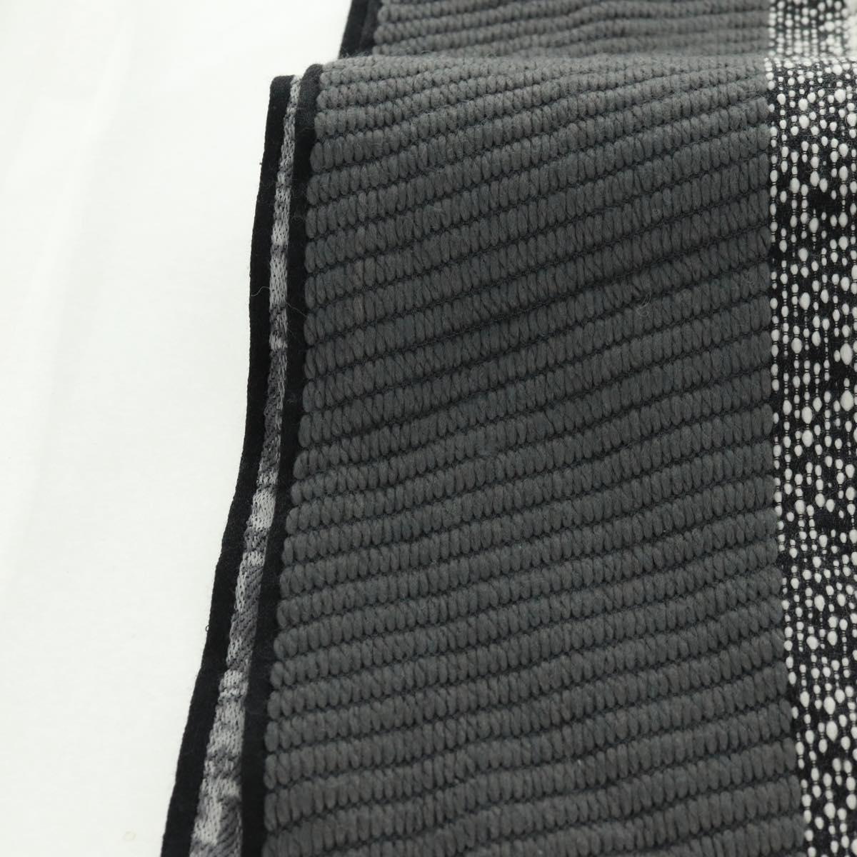 Christian Dior Oblique Big Scarf Wool Black Auth am10653V