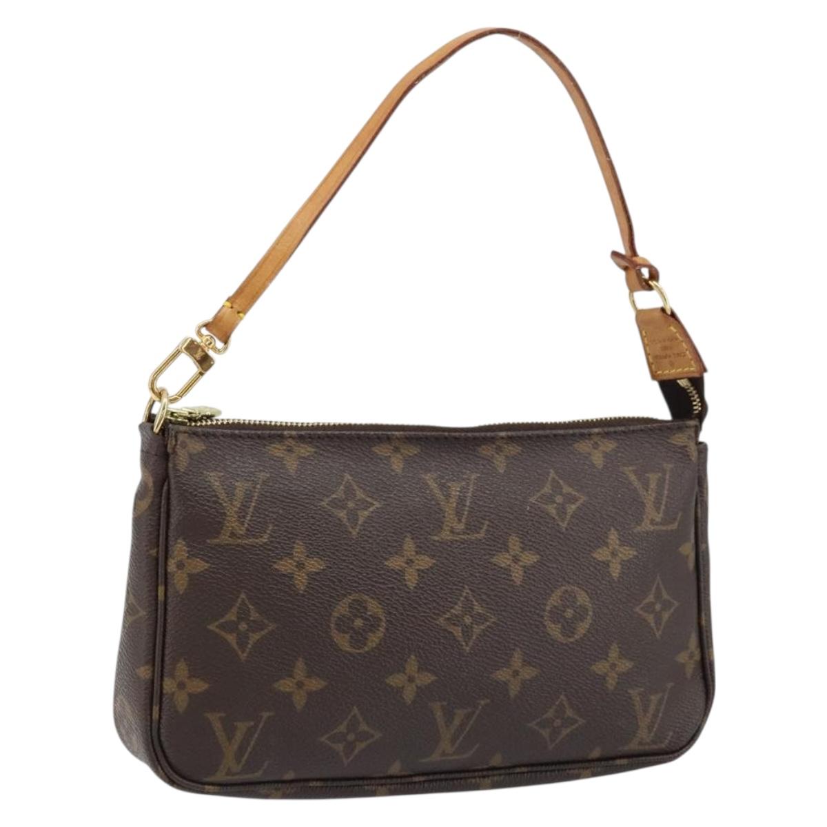 LOUIS VUITTON Monogram Pochette Accessoires Pouch M51980 LV Auth am10658