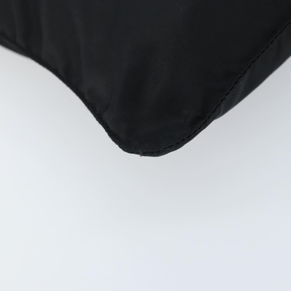 PRADA Shoulder Bag Nylon Black Silver Auth am10675