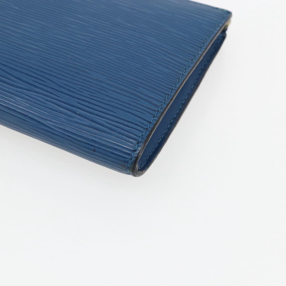 LOUIS VUITTON Epi Pochette Accessoires Pouch Blue M52985 LV Auth am10677