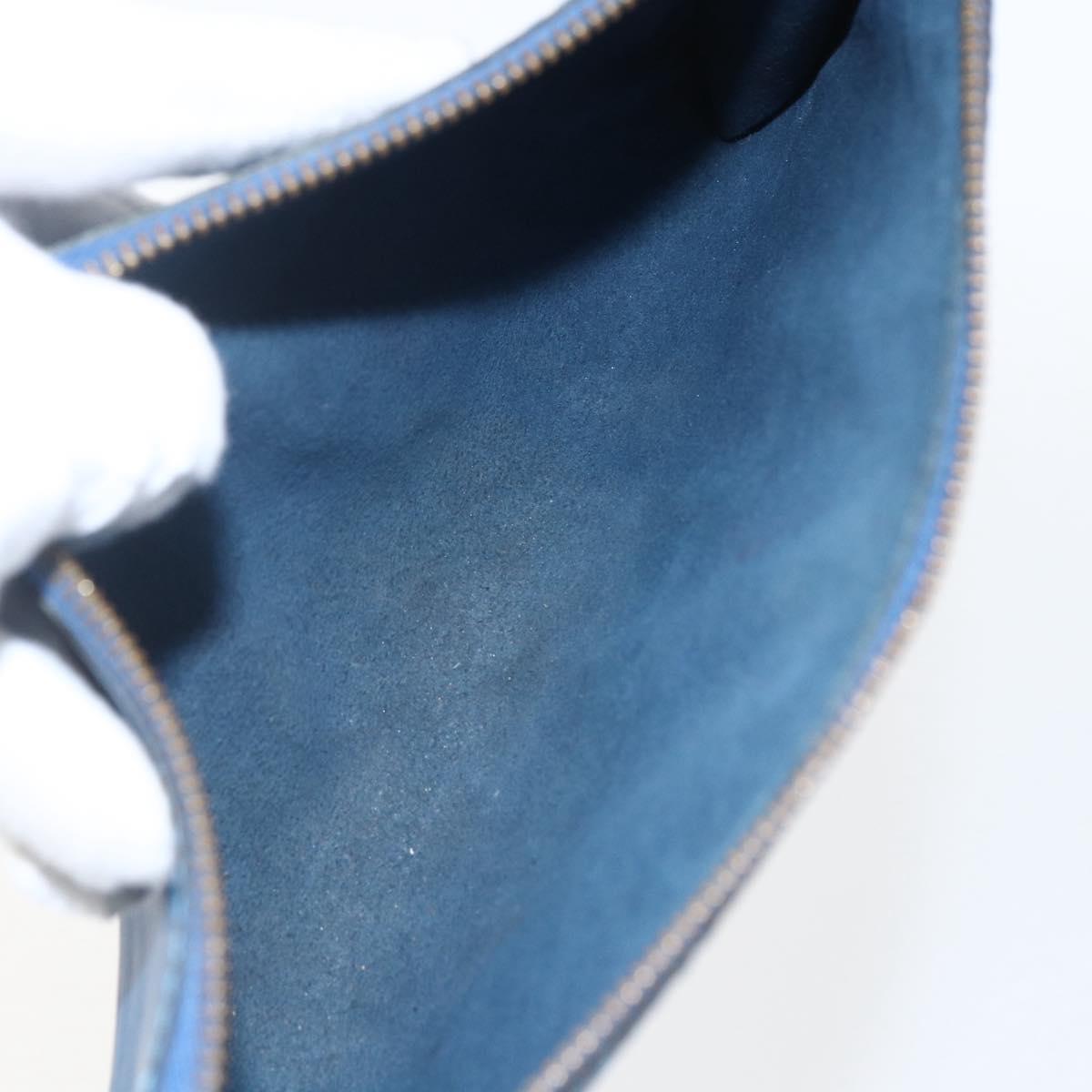 LOUIS VUITTON Epi Pochette Accessoires Pouch Blue M52985 LV Auth am10677