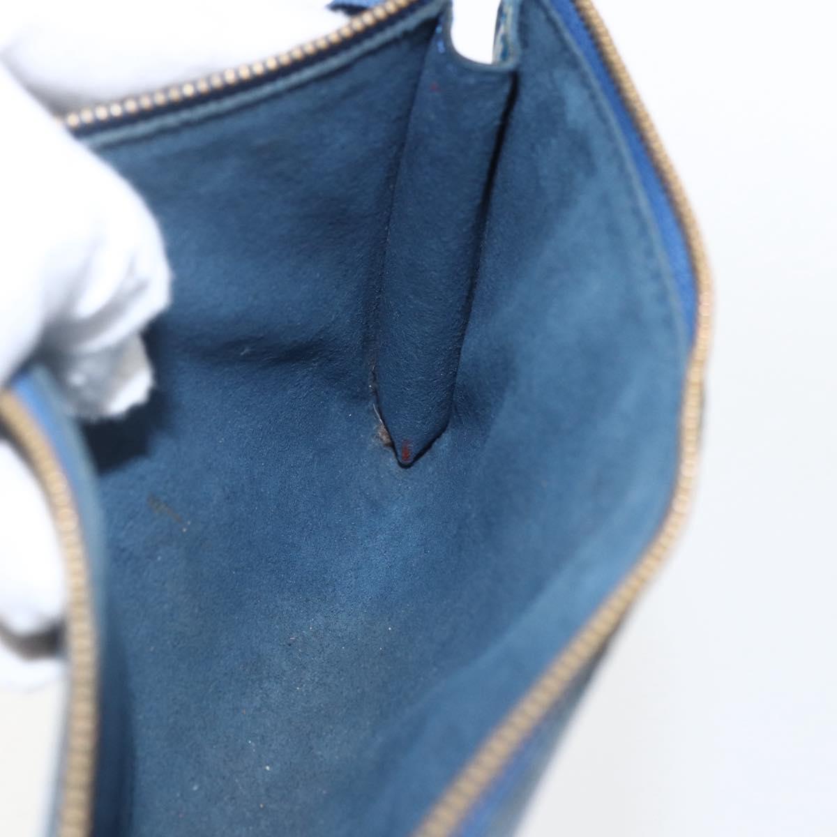 LOUIS VUITTON Epi Pochette Accessoires Pouch Blue M52985 LV Auth am10677