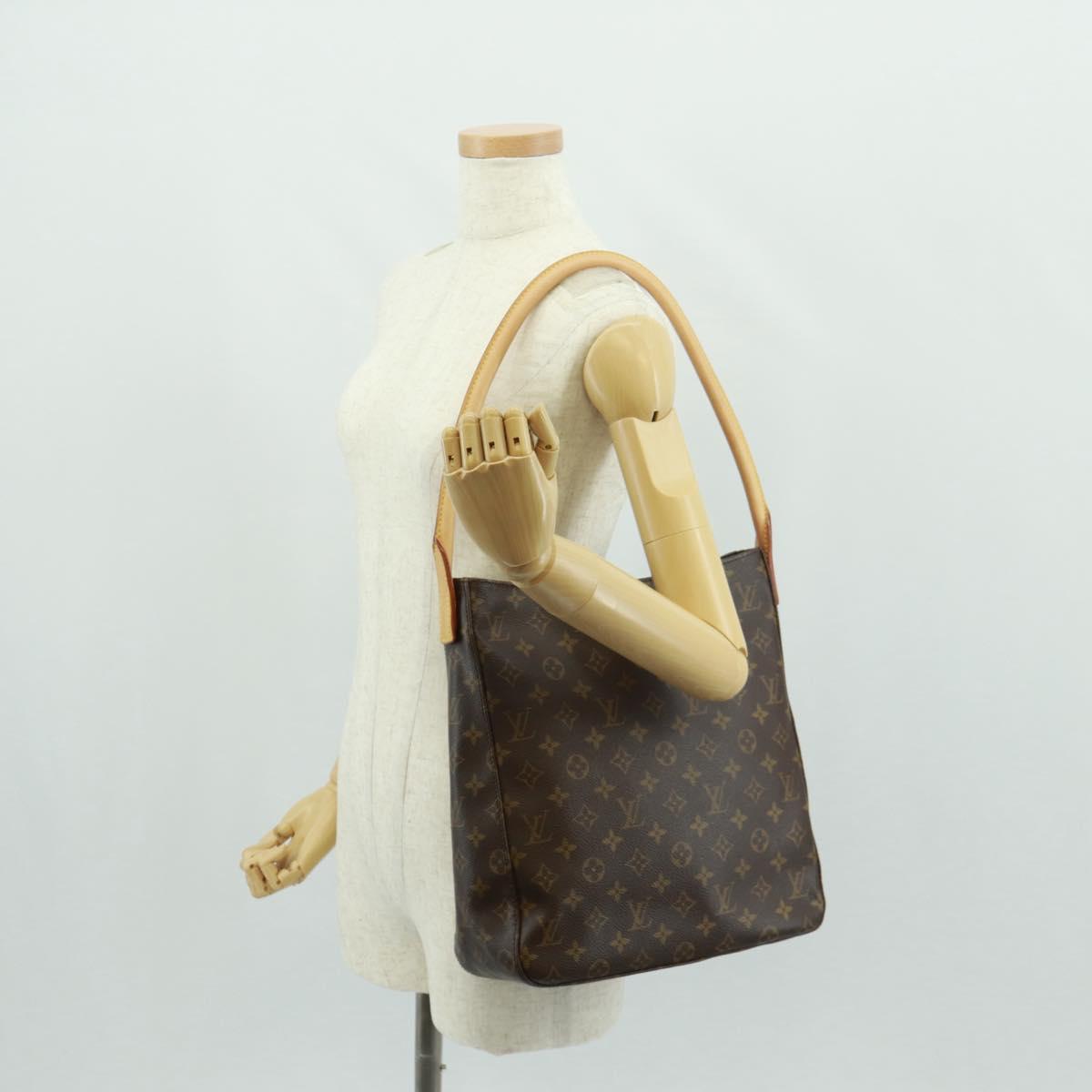 LOUIS VUITTON Monogram Looping GM Shoulder Bag M51145 LV Auth am10682SAV