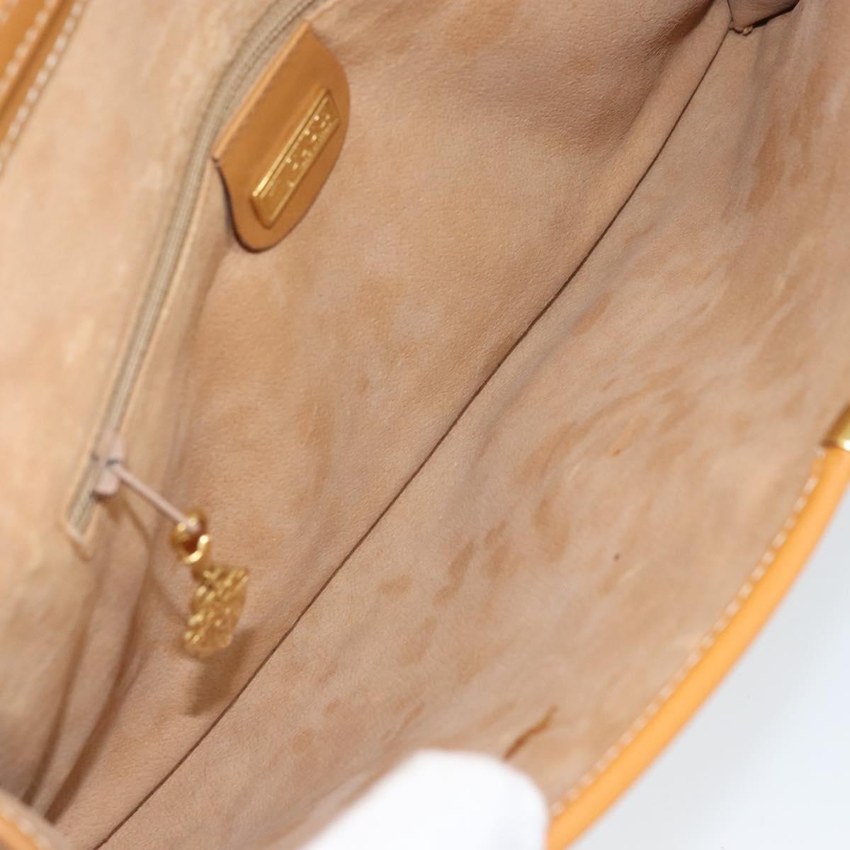 GUCCI Micro GG Supreme Shoulder Bag PVC Ivory Gold Auth am10690