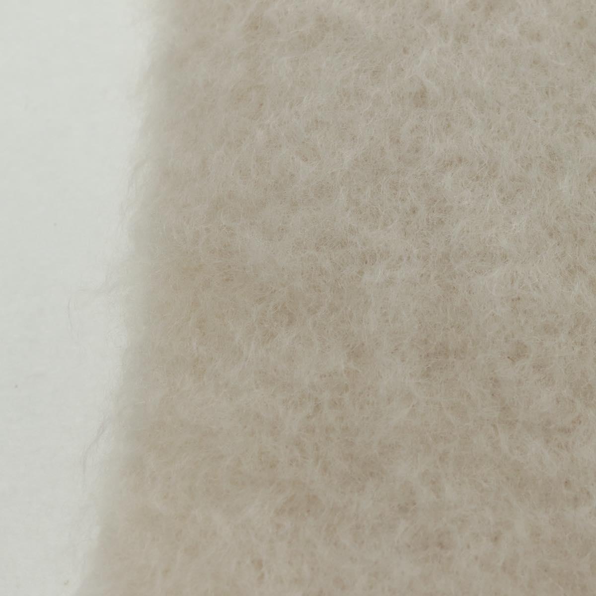 LOEWE Anagram Scarf Wool Mohair White Auth am10695V