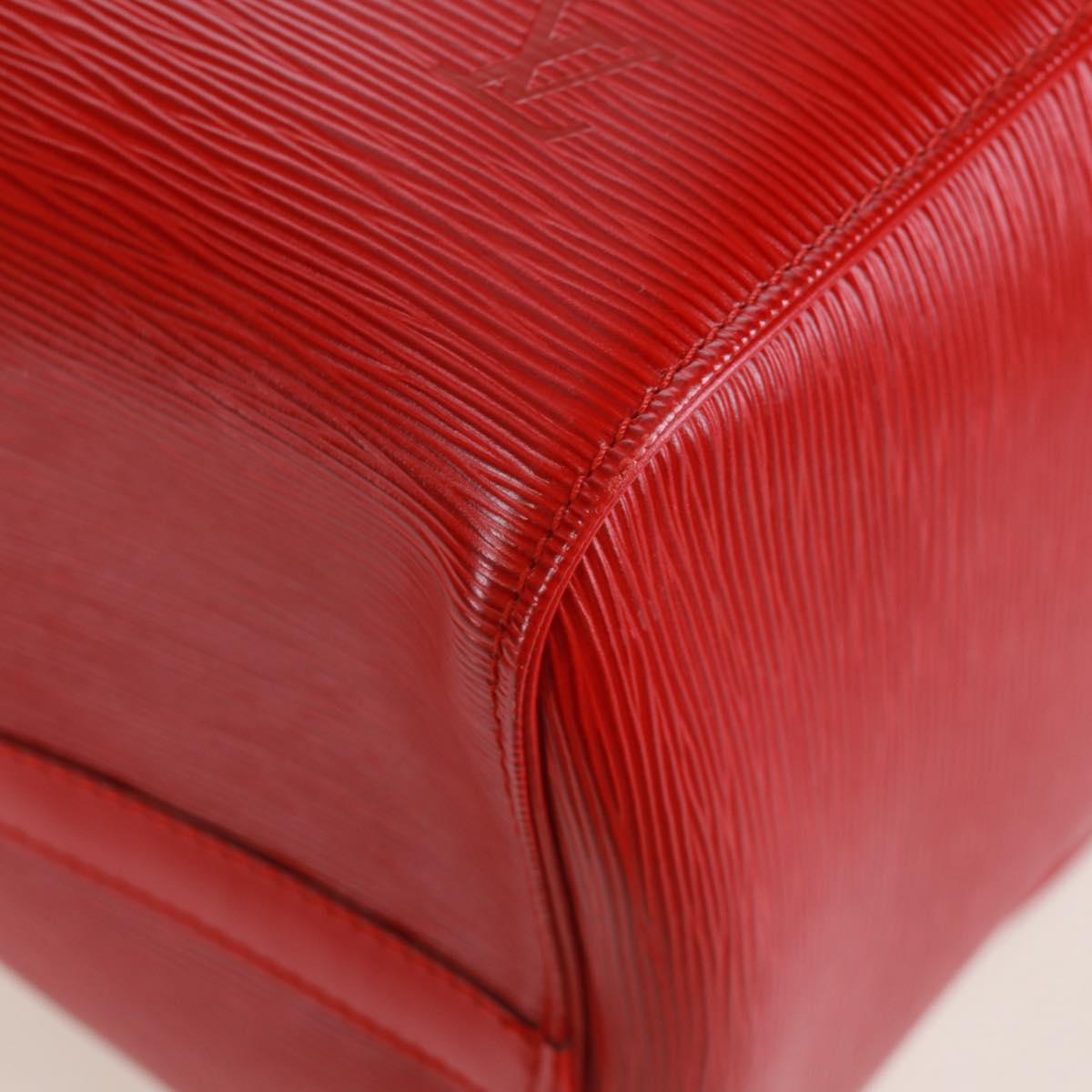 LOUIS VUITTON Epi Keepall 50 Boston Bag Red M42967 LV Auth am10702V