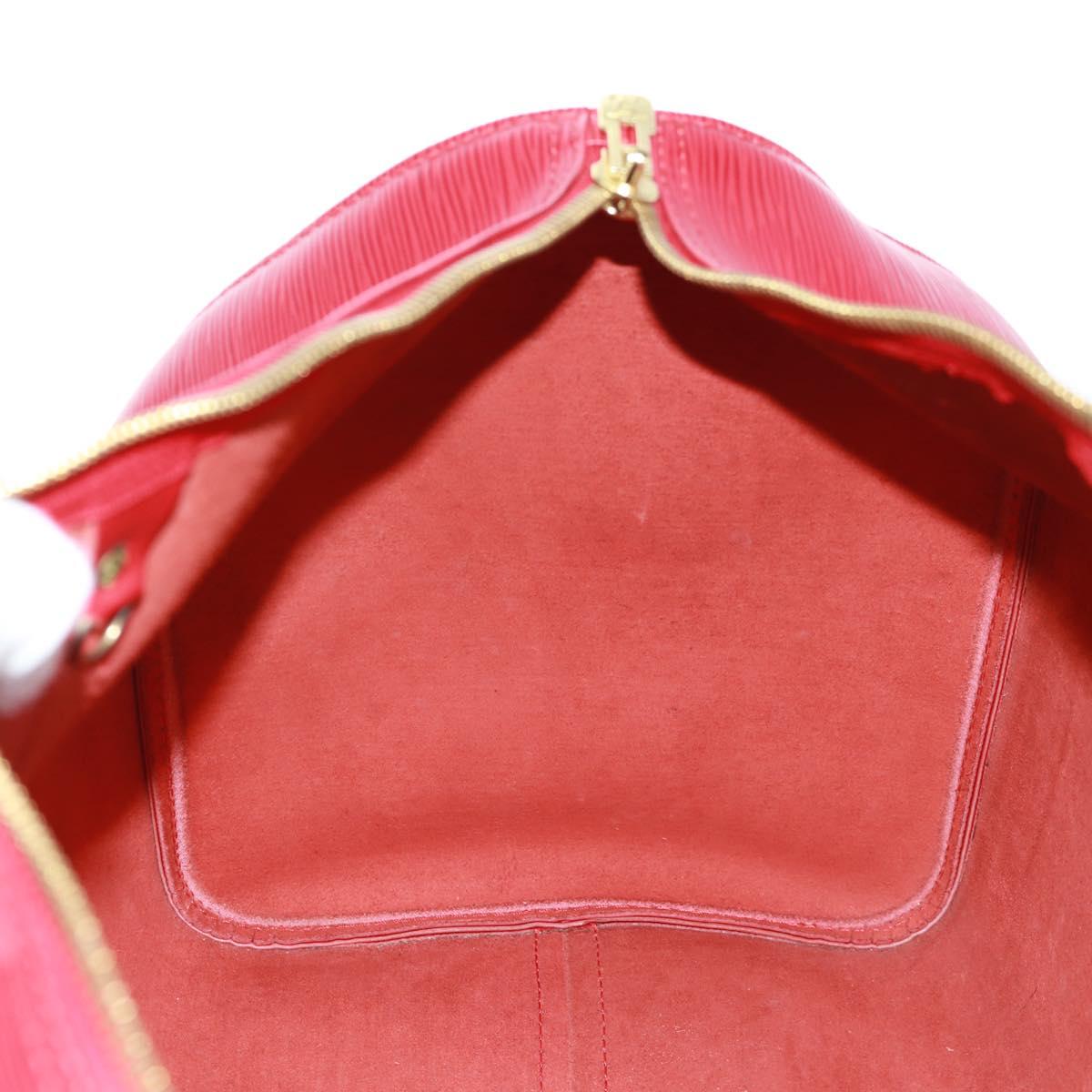 LOUIS VUITTON Epi Keepall 50 Boston Bag Red M42967 LV Auth am10702V