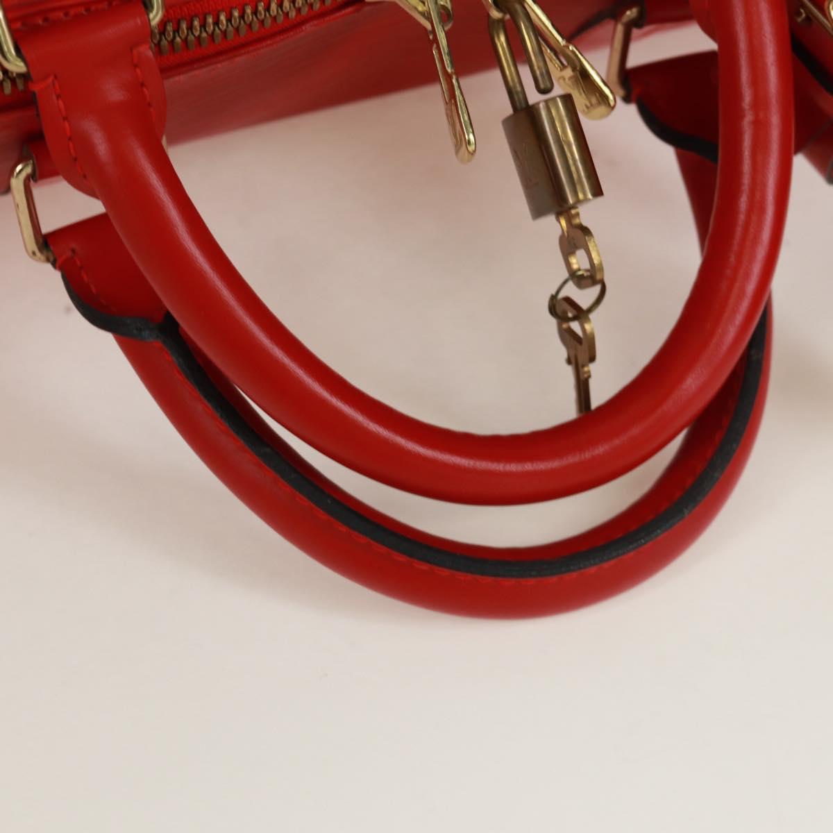 LOUIS VUITTON Epi Keepall 50 Boston Bag Red M42967 LV Auth am10702V
