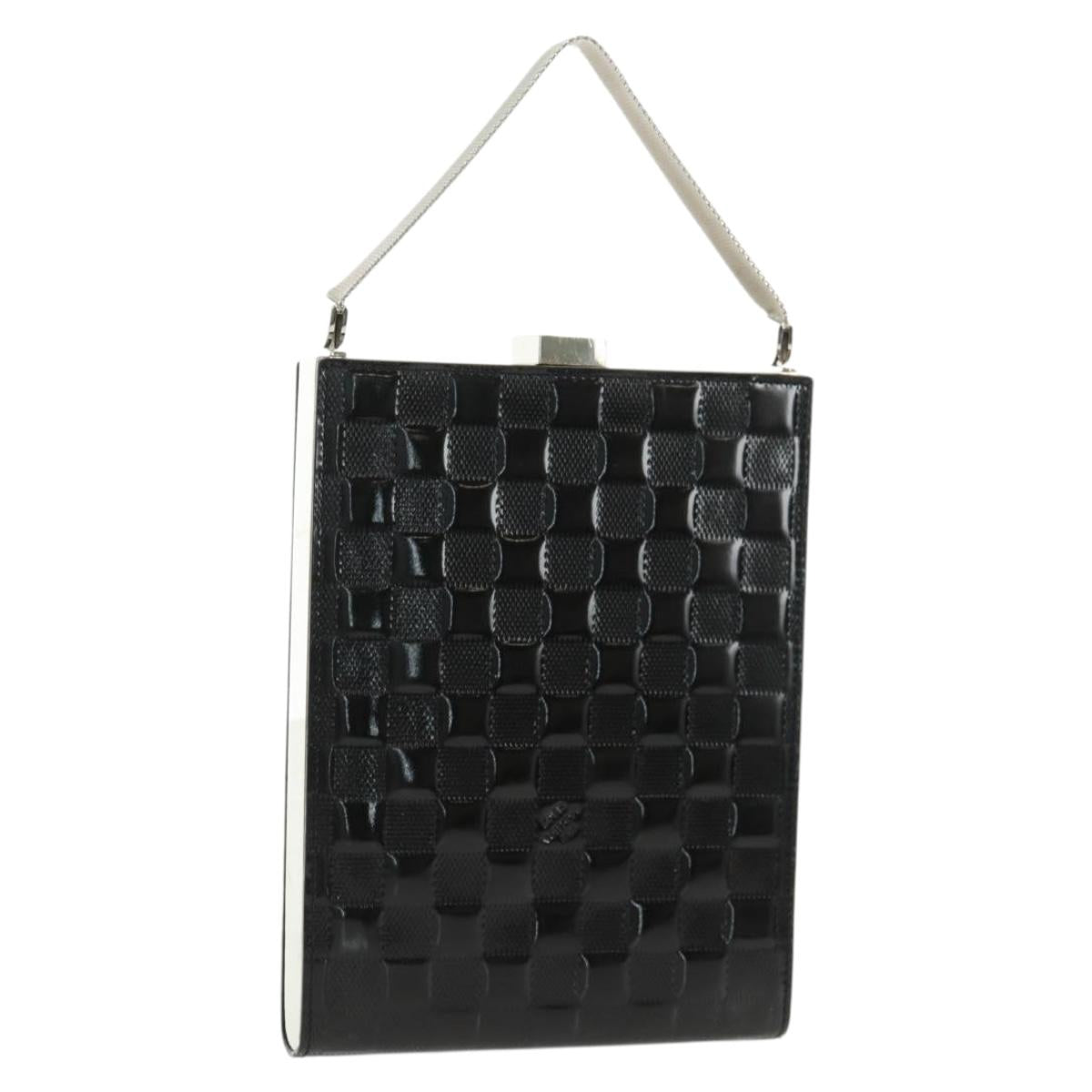 LOUIS VUITTON Damier Vernis Ange GM Hand Bag Black M92103 LV Auth am10703V