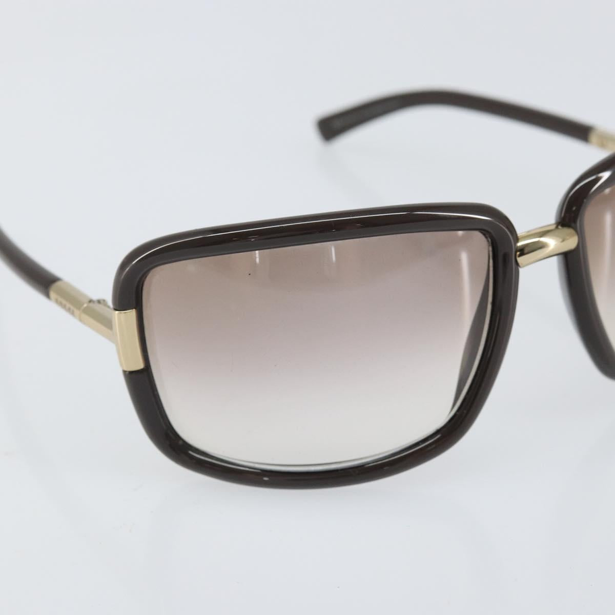 GUCCI Sunglasses plastic Dark Brown Auth am10704