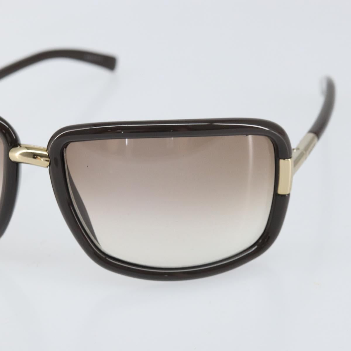 GUCCI Sunglasses plastic Dark Brown Auth am10704
