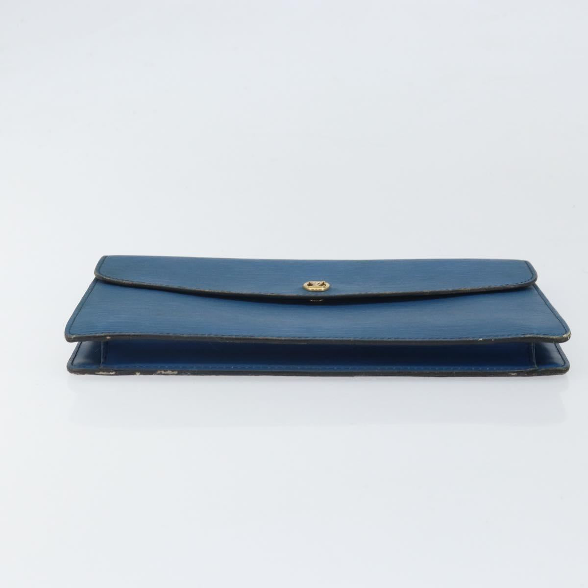LOUIS VUITTON Epi Montaigne 23 Clutch Bag Blue M52665 LV Auth am10715