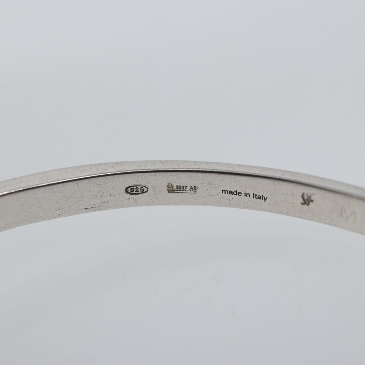 Salvatore Ferragamo Gancini Bracelet Ag925 M Silver Auth am10724V