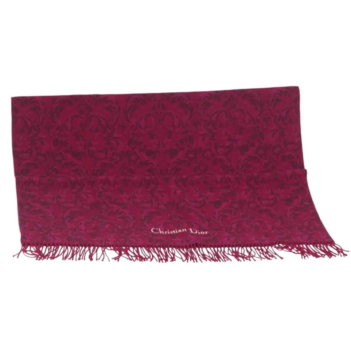 Christian Dior Kneeling blanket Wool Purple Auth am10729