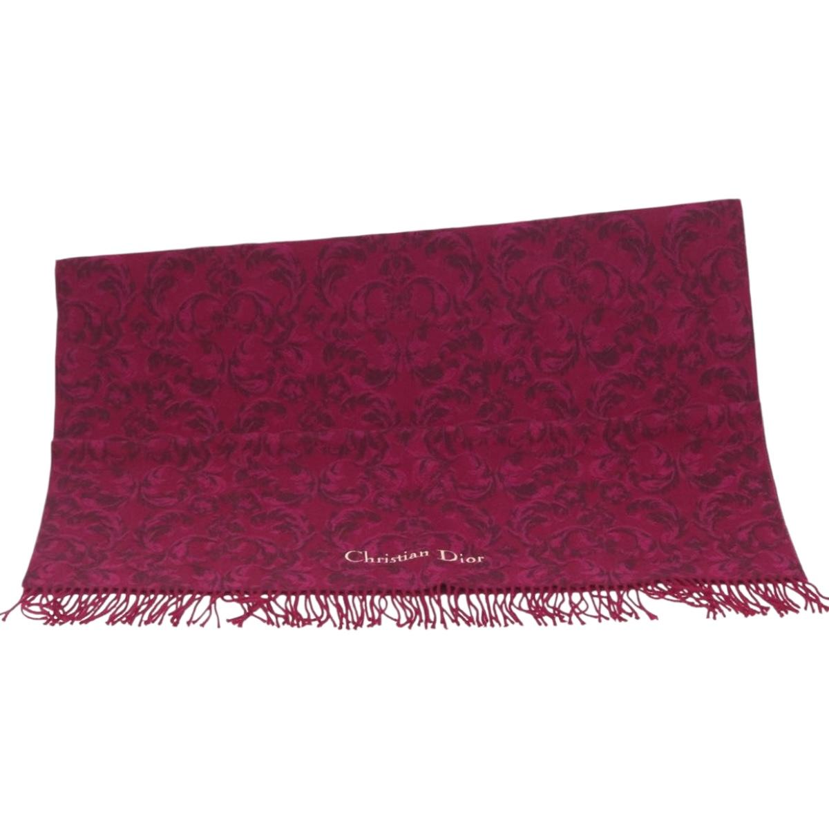 Christian Dior Kneeling blanket Wool Purple Auth am10729