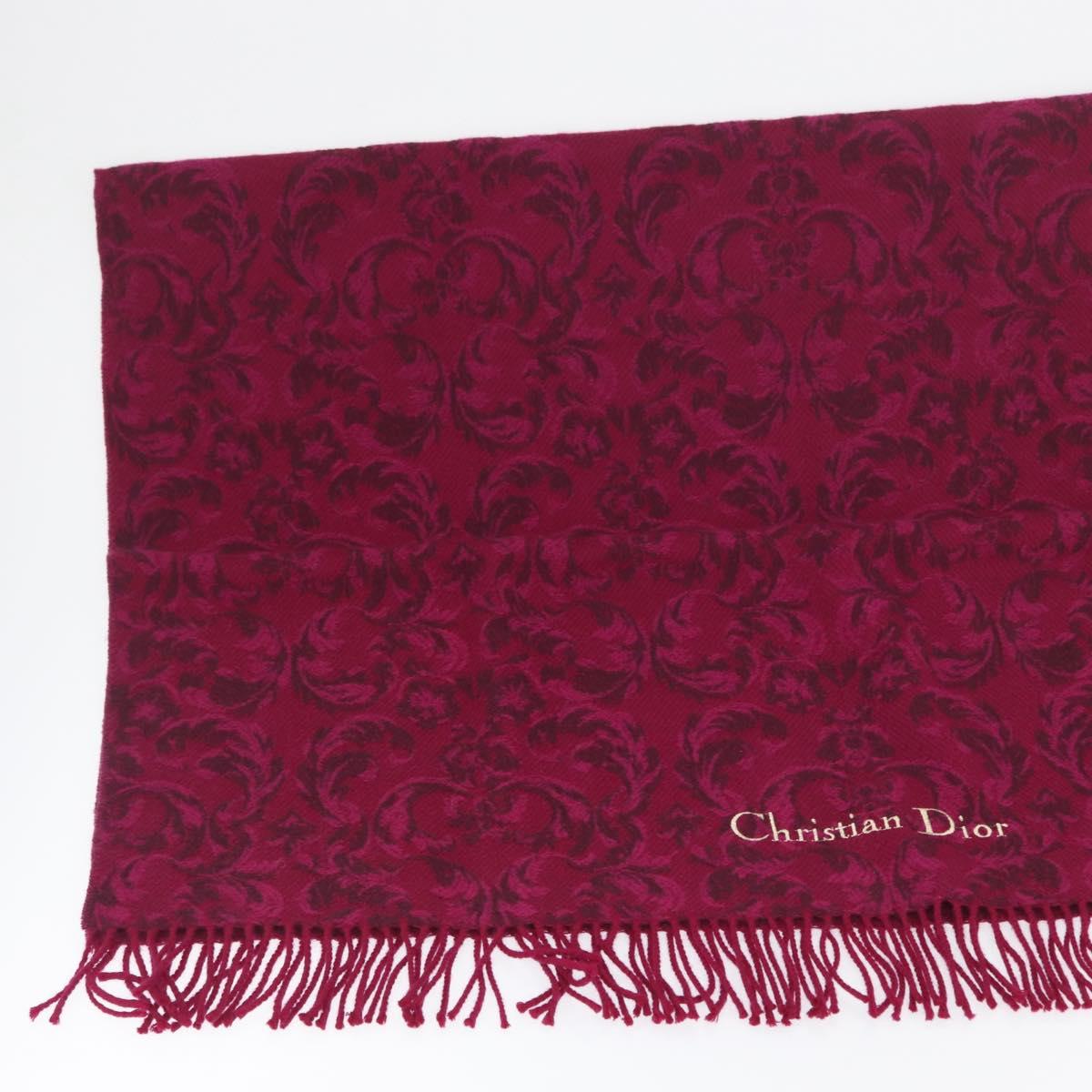Christian Dior Kneeling blanket Wool Purple Auth am10729