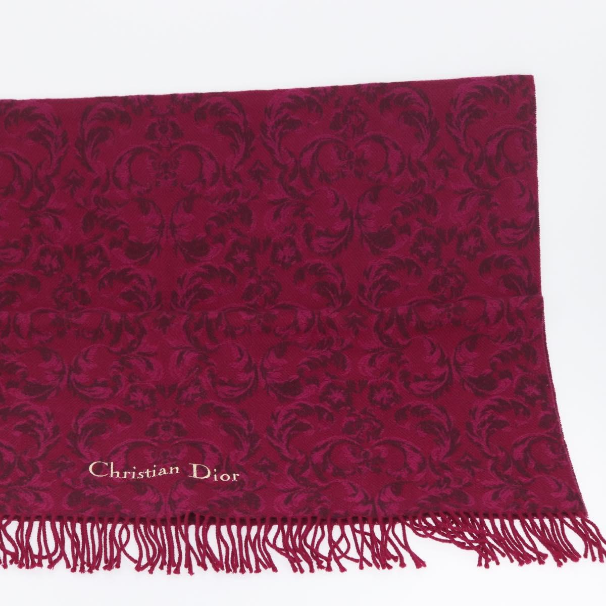 Christian Dior Kneeling blanket Wool Purple Auth am10729