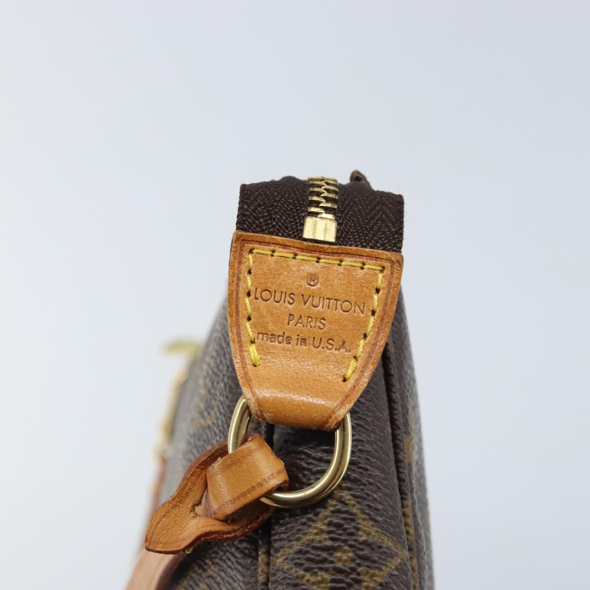 LOUIS VUITTON Monogram Pochette Accessoires Pouch M51980 LV Auth am10741V