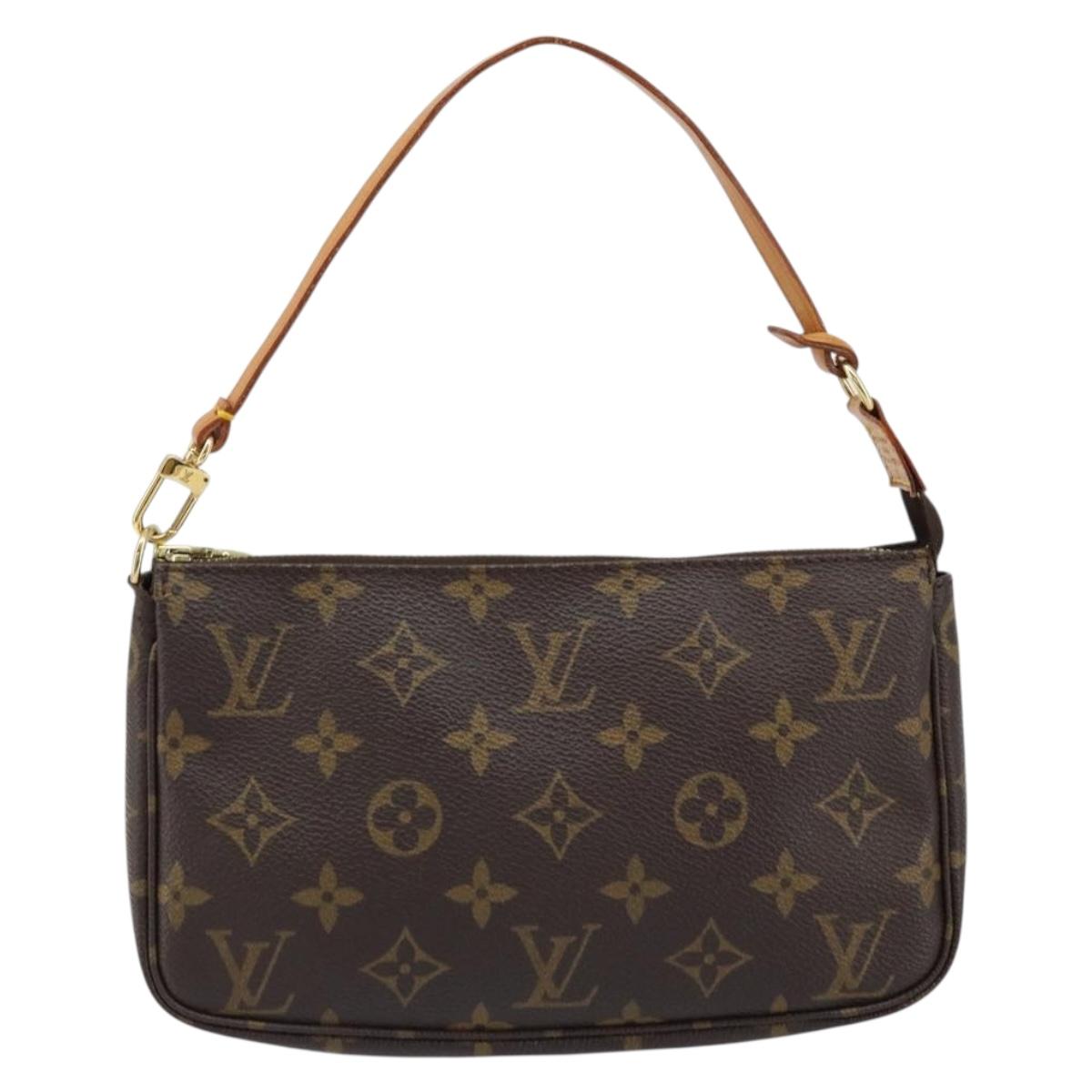 LOUIS VUITTON Monogram Pochette Accessoires Pouch M51980 LV Auth am10741V