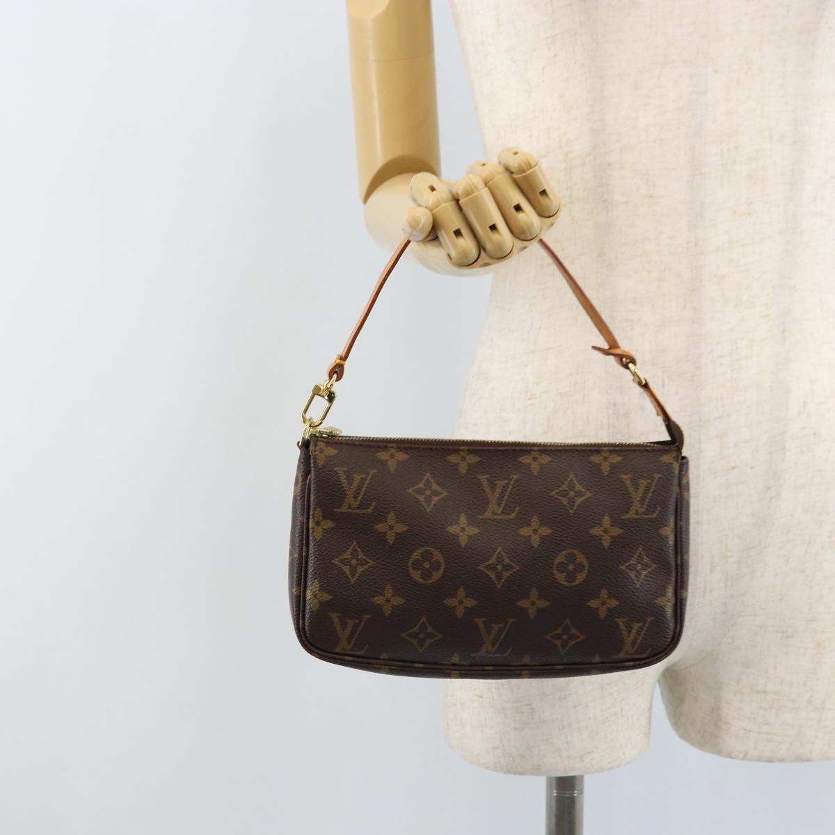 LOUIS VUITTON Monogram Pochette Accessoires Pouch M51980 LV Auth am10741V