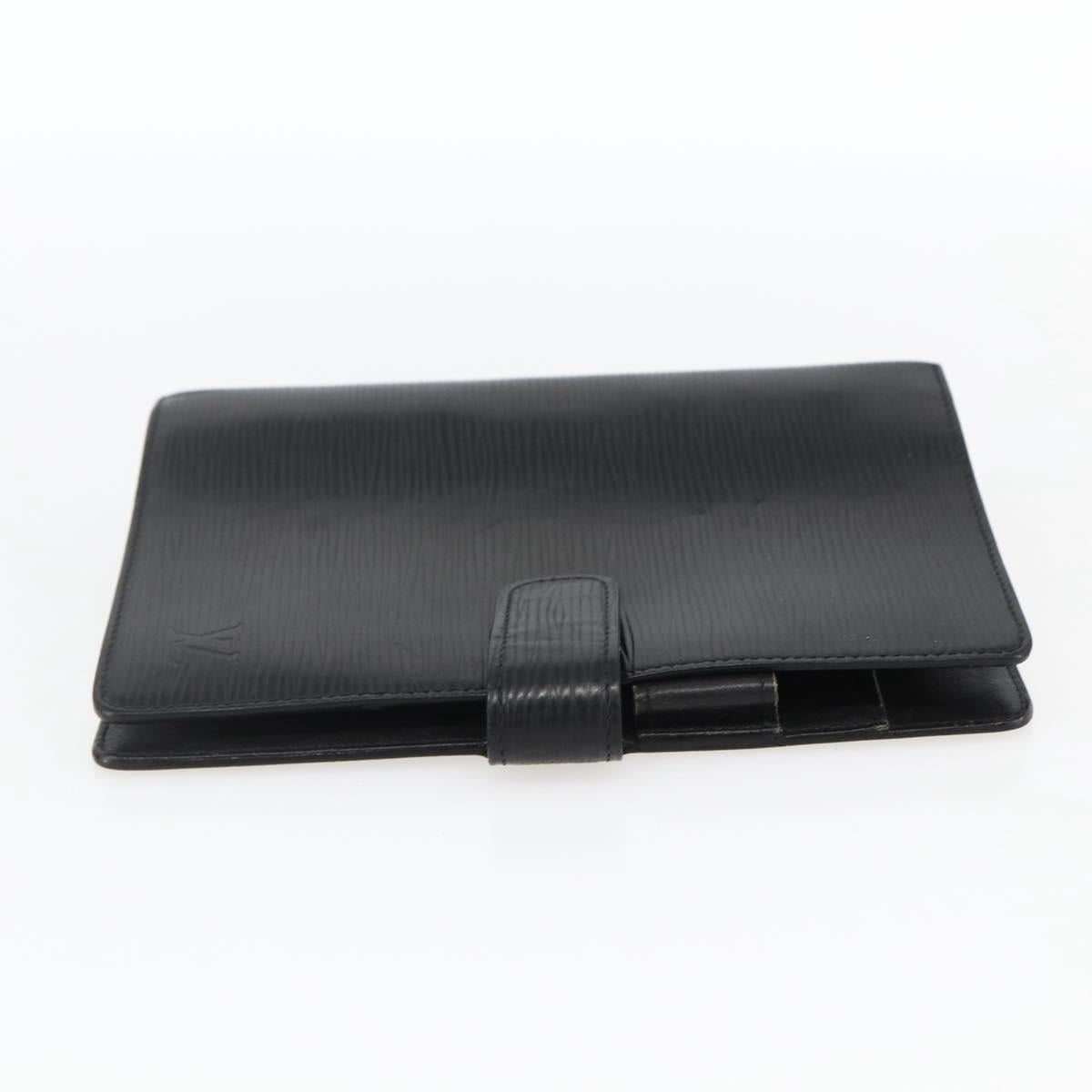 LOUIS VUITTON Epi Agenda MM Day Planner Cover Black R20042 LV Auth am10744