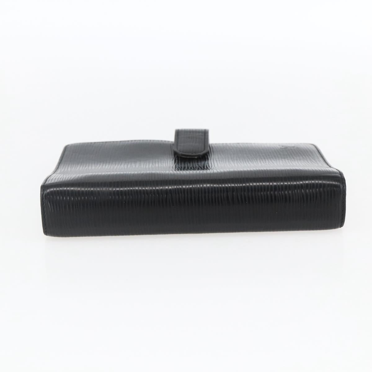 LOUIS VUITTON Epi Agenda MM Day Planner Cover Black R20042 LV Auth am10744