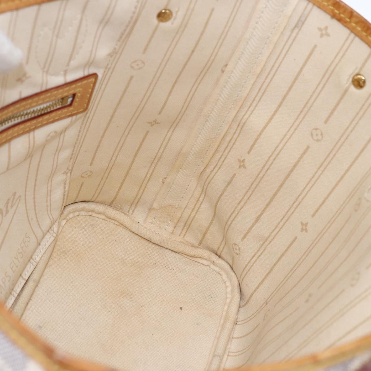 LOUIS VUITTON Damier Azur Neverfull PM Tote Bag N41362 LV Auth am10745