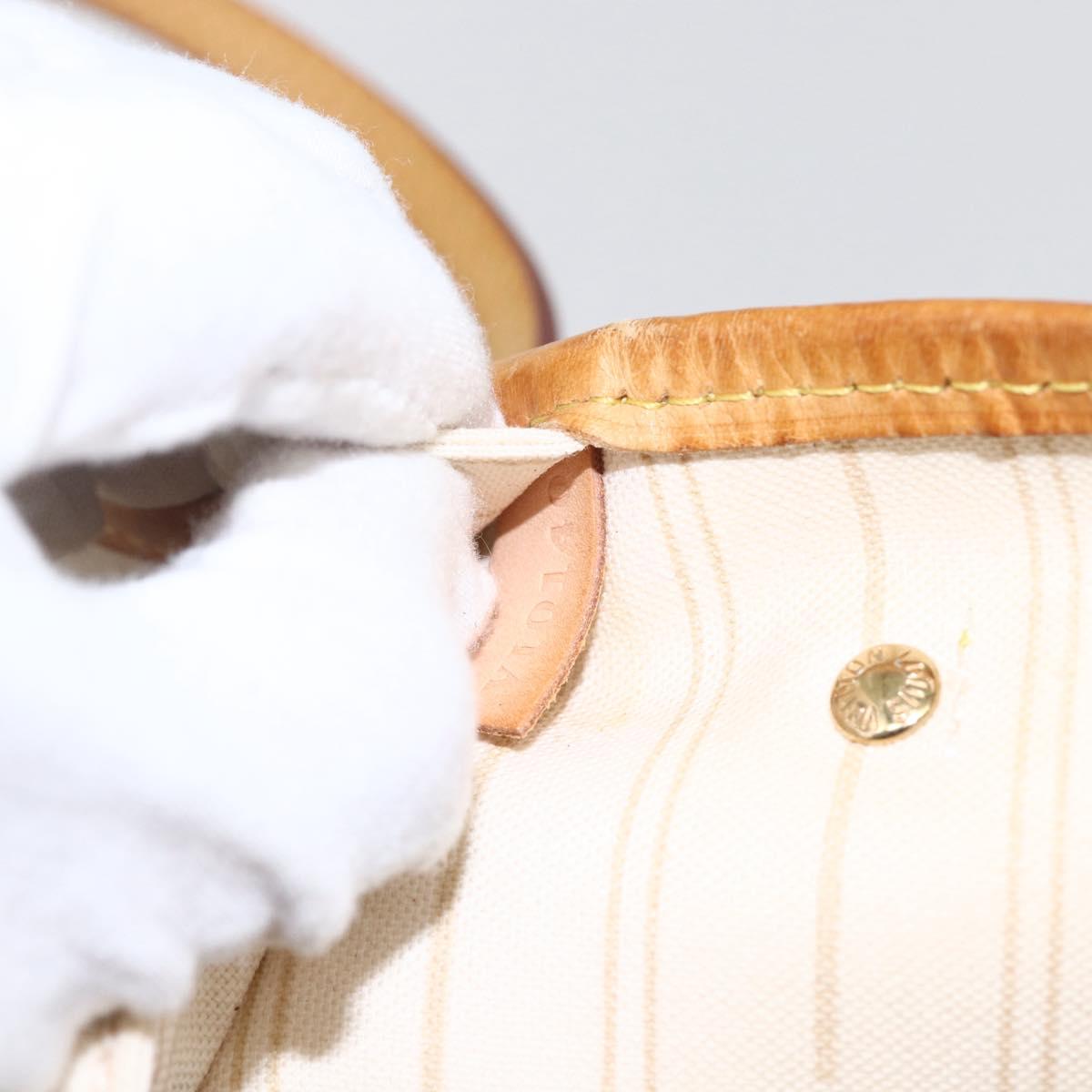 LOUIS VUITTON Damier Azur Neverfull PM Tote Bag N41362 LV Auth am10745