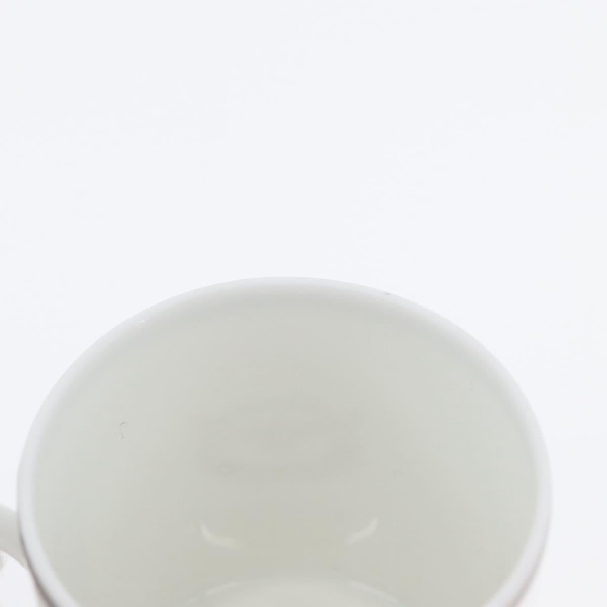 HERMES Schoendunkle Platinum Cup and Saucer Set of 2 Pottery Auth am10750SAV