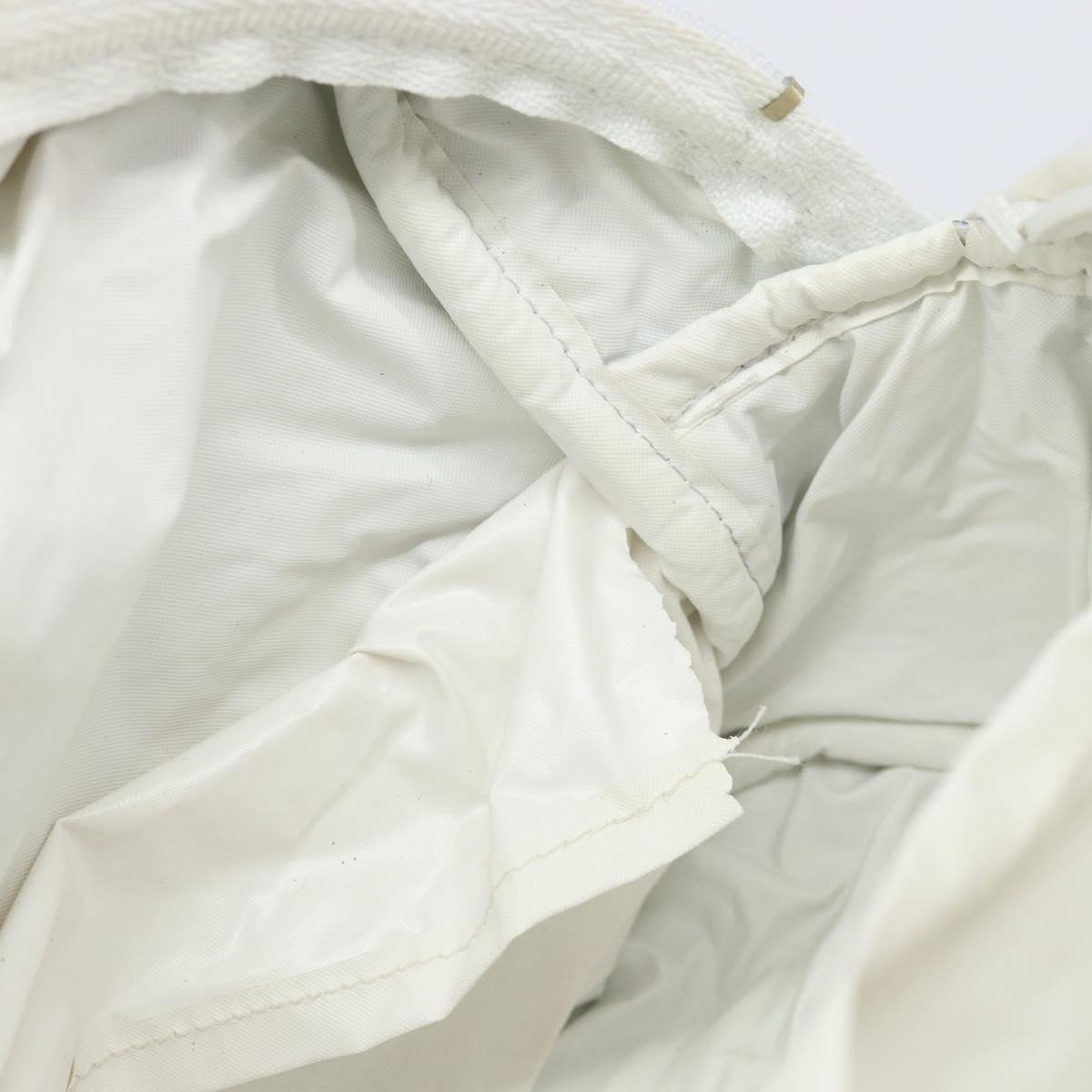 Christian Dior Trotter Canvas Hand Bag Pile Blue Auth am10761