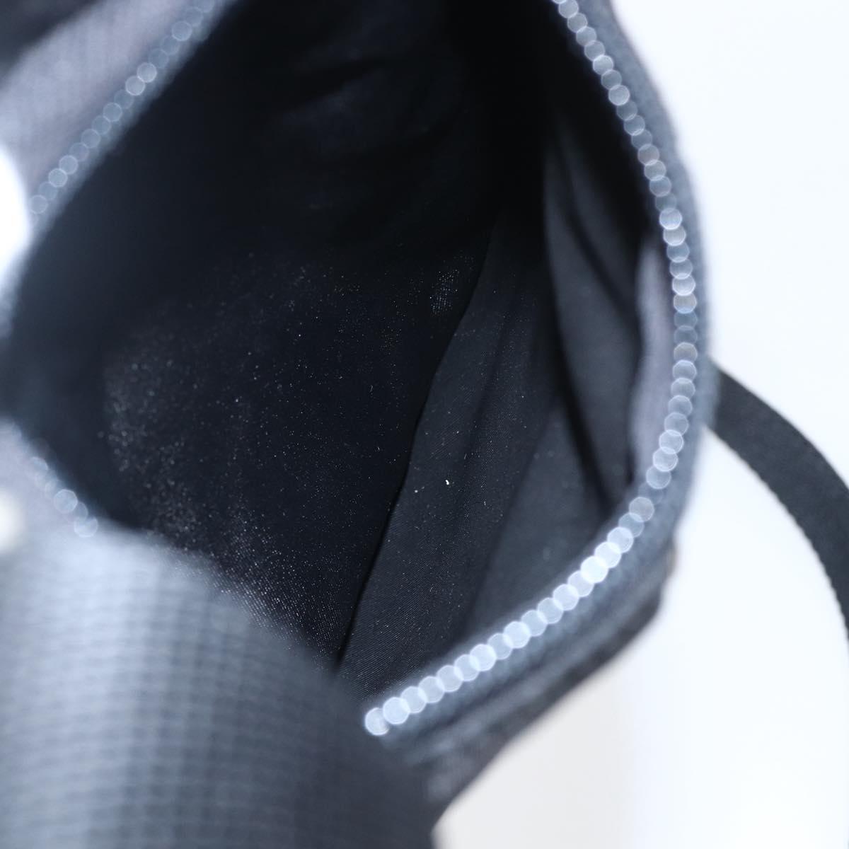 PRADA Shoulder Bag Nylon Black Silver Auth am10762