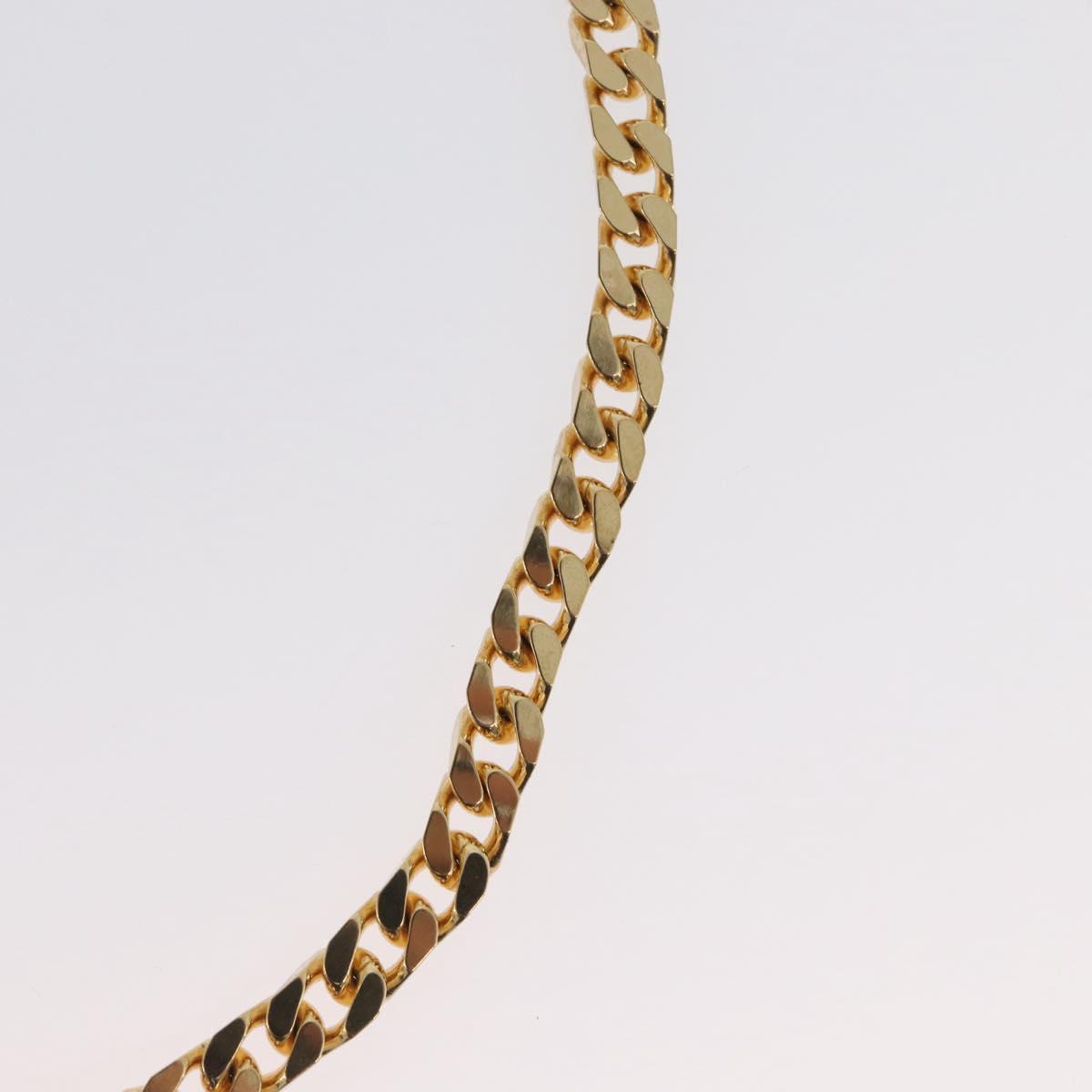 Christian Dior Color stone rhinestone Necklace metal 2 Set Gold Auth am10776V