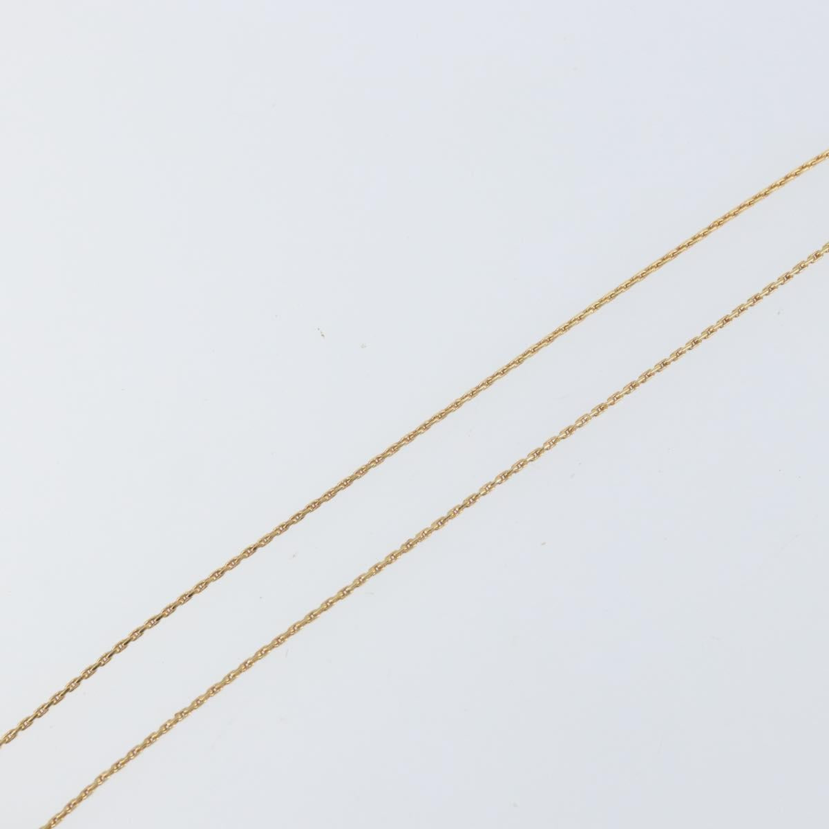 Christian Dior Color Stone Rhinestone Necklace metal Gold Auth am10778V